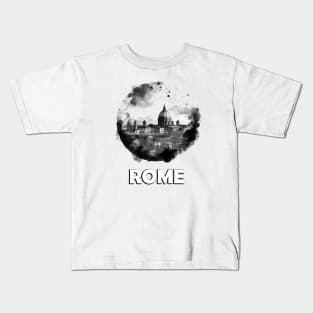 Watercolor Rome Skyline Tee Kids T-Shirt